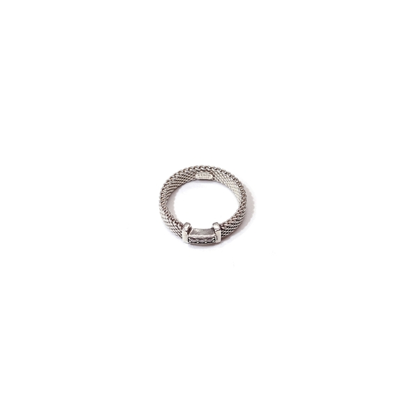 Tiffany & Co Diamond Sterling Silver Ring - Picture 2 of 4